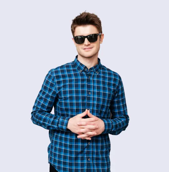 Raymond Small Check Shirt