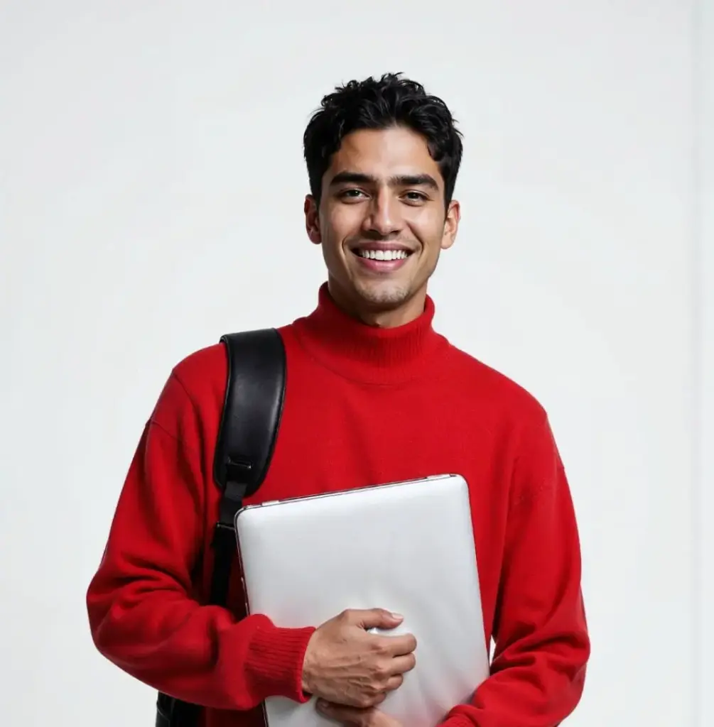 Men Red Cotton T-shirt
